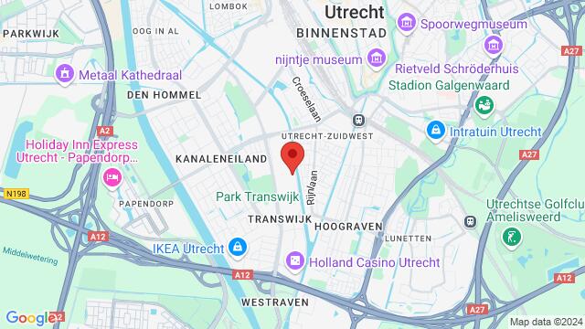 Map of the area around Kanaalweg 30,Utrecht, Utrecht, UT, NL