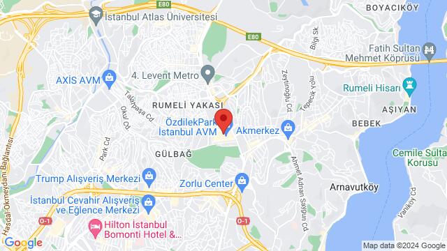 Map of the area around Özdilek Mehmet Tatli Kuaför, Dede Korkut Sokak, 34394, Esentepe, Şişli/İstanbul, Türkiye,Istanbul, Turkey, Istanbul, IB, TR