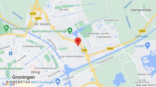 Carte des environs Bieslookstraat 23, Groningen, The Netherlands