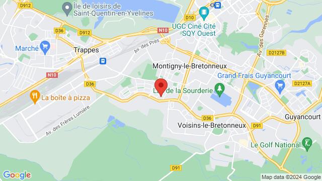 Map of the area around 1 Rue Ondine 78180 Montigny-le-Bretonneux