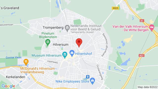 Map of the area around Korte Noorderweg 29, Hilversum, The Netherlands