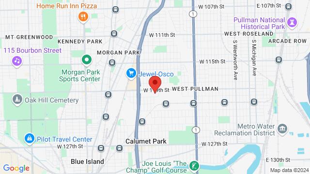 Map of the area around Visions, 11901 S Loomis, Chicago, IL, United States