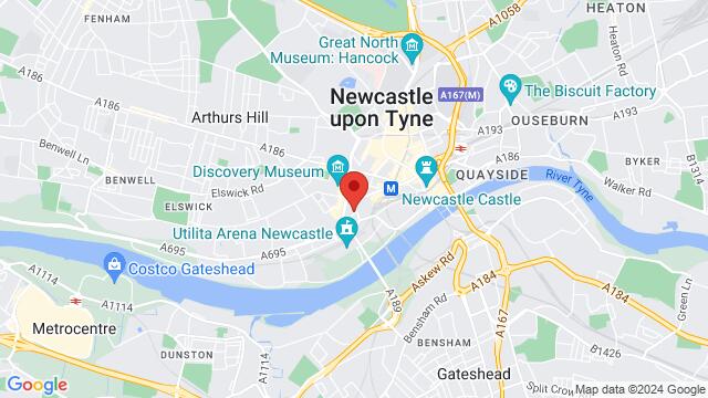 Map of the area around Scotswood Road, NE1 4EP, Newcastle upon Tyne, EN, GB