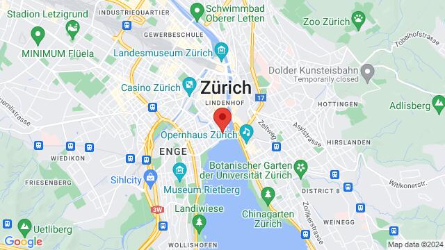 Kaart van de omgeving van Bürkliplatz Musikpavillon, Bürkliplatz, Zürich, ZH, 8001, Switzerland