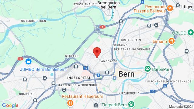 Map of the area around Lerchenweg 33, 3012 Bern, Schweiz,Bern, Bern, BE, CH