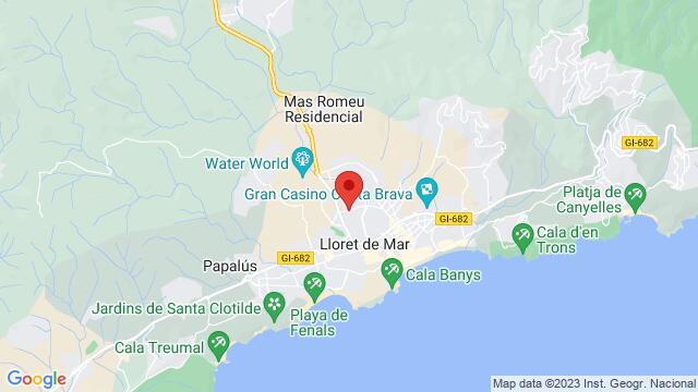 Map of the area around Edificio Park, Carrer Senyora de Rossell, 35, Lloret de Mar, Gerona