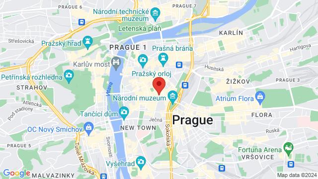 Map of the area around Štěpánská 704/61, 110 00 Praha, Česko,Prague, Czech Republic, Prague, PR, CZ