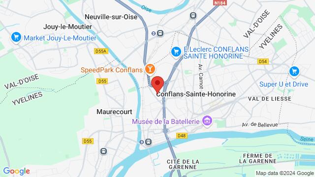 Map of the area around 18 Rue des Catalpas 78700 Conflans-Sainte-Honorine