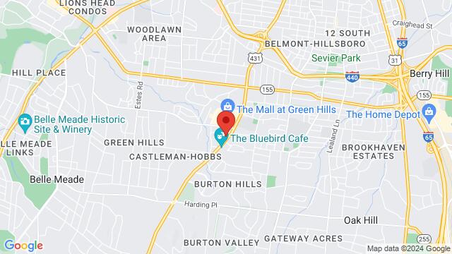 Mapa de la zona alrededor de 4009 Hillsboro Pike, Nashville, TN 37215-2715, United States,Nashville, Tennessee, Nashville, TN, US