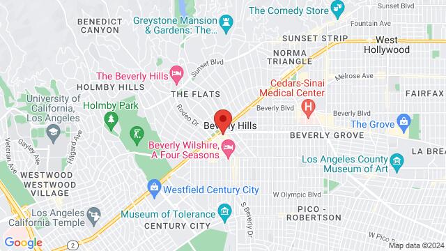 Carte des environs Tatel Beverly Hills, 453 N Canon Dr., Beverly Hills, CA, 90210, United States