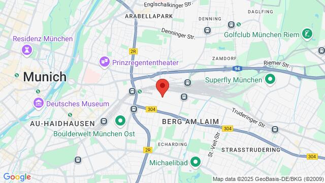 Map of the area around Salsa OnStage, Neumarkter Str. 71/2nd floor, 81673 München, Germany