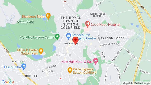 Mapa de la zona alrededor de 37 South Parade, Sutton Coldfield, B72 1, United Kingdom,Birmingham, United Kingdom, Birmingham, EN, GB