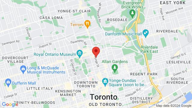 Map of the area around 643 Yonge Street, M4Y 1Z9, Toronto, ON, CA