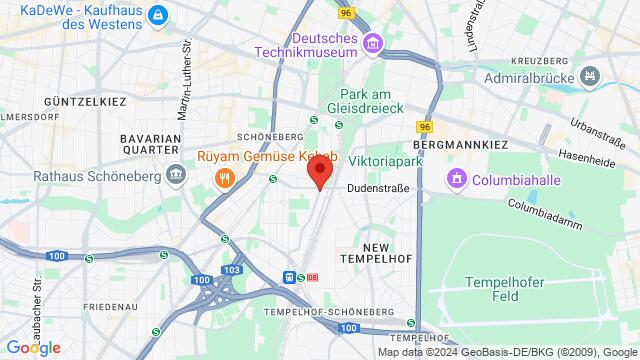 Map of the area around Vanille&Marille, Wilhelm-Kabus-Straße 6, 10829 Berlin, Deutschland,Berlin, Germany, Berlin, BE, DE