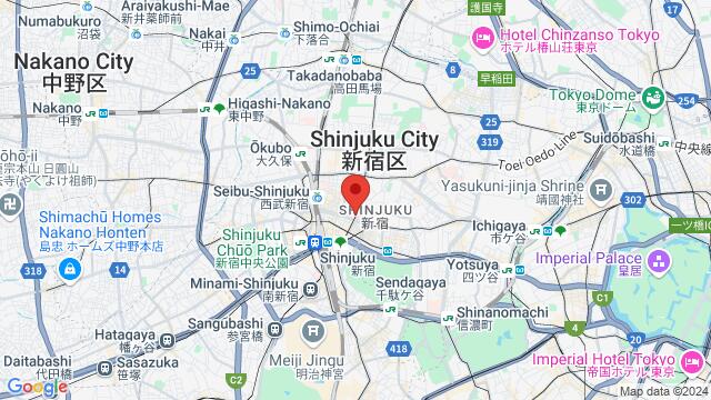 Map of the area around 新宿5-17-6,Shinjuku,Tokyo,Japan, Shinjuku, TY, JP