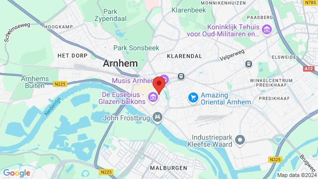 Map of the area around Valepoort 8, Arnhem