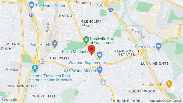 Karte der Umgebung von 3955 Nolensville Pike,Nashville,TN,United States, Nashville, TN, US