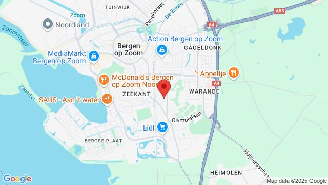 Map of the area around House Of Marqeez - Bergen Op Zoom (NL)