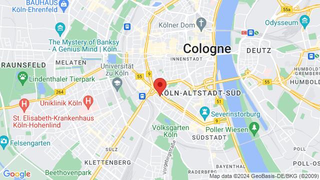 Mapa de la zona alrededor de Salierring 33,Cologne, Germany, Cologne, NW, DE
