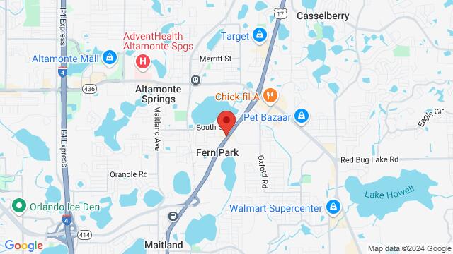 Map of the area around 7800 S US Hwy 17-92 #124, 7800 S US Hwy 17 92 #124, Orlando, FL, 32730, United States