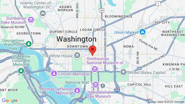 Map of the area around 734 11th Street Northwest, 20001, Washington, DC, US