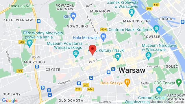 Map of the area around ulica Żelazna 59, 00-852 Wola, Polska,Warsaw, Poland, Warsaw, MZ, PL