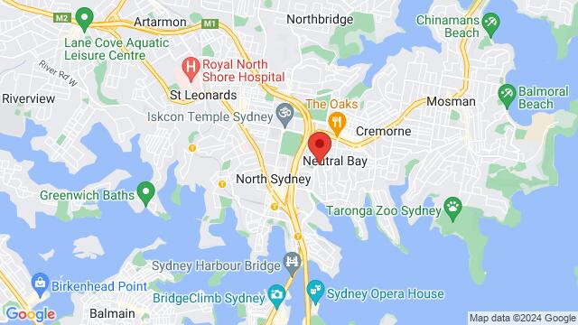 Map of the area around Sydney,NSW,Australia, Sydney, NS, AU