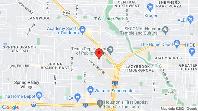 Map of the area around 2032 Karbach Street, Houston, TX, US