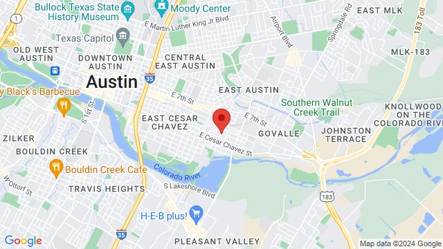 Carte des environs 209 Pedernales St,Austin,TX,United States, Austin, TX, US