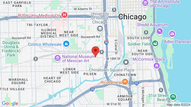 Map of the area around Simone’s, 960 West 18th Street, Chicago, IL 60608, Chicago, IL, 60608, US