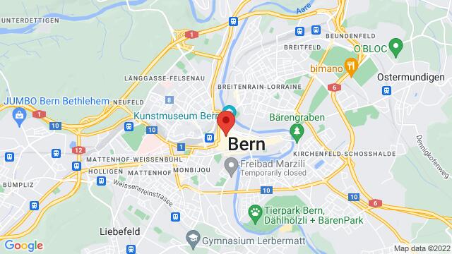 Map of the area around Tanzlounge Neuengasse 24Dachgeschoss3011 Bern