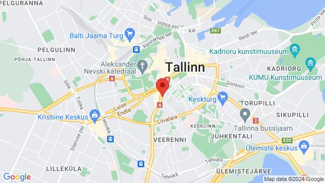 Map of the area around Pärnu maantee 19, Kesklinn, Tallinn, 10141 Harju Maakond, Eesti,Tallinn, Estonia, Tallinn, HA, EE