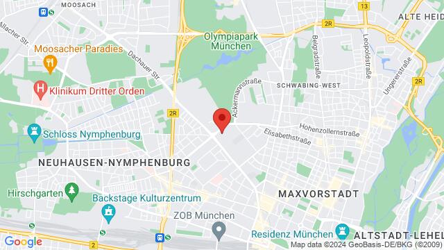 Map of the area around Schwere-Reiter-Str. 2h, 80797 München, Germany