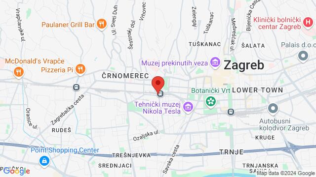 Map of the area around Magazinska cesta 16, HR-10110 Zagreb, Hrvatska,Zagreb, Croatia, Zagreb, GZ, HR