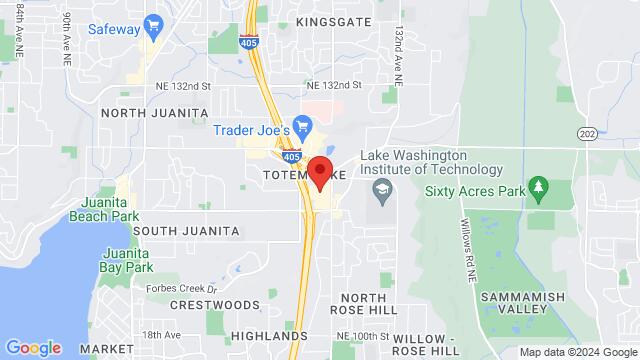 Carte des environs LaVida Dance Studio, 11961 124th Ave NE, Totem Square Plaza, Kirkland, WA, 98034, United States