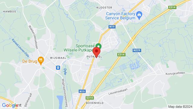 Map of the area around Bosstraat 28, Leuven, BU, BE