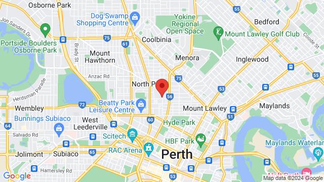 Map of the area around 26 View St, North Perth WA 6006, Australia,Perth, Western Australia, Perth, WA, AU