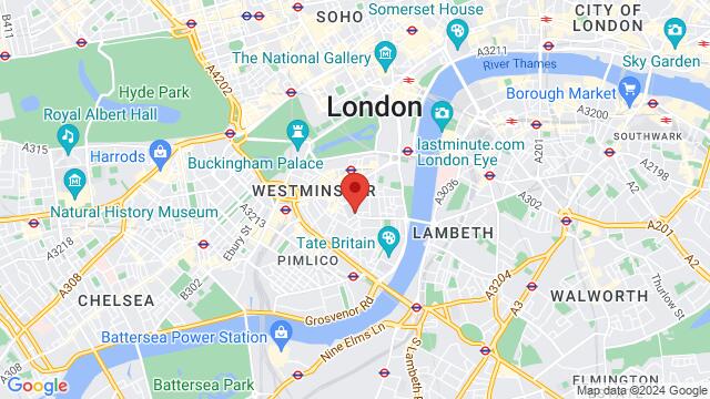 Map of the area around London Scottish House, 95 Horseferry Rd, London, SW1P 2DX, United Kingdom