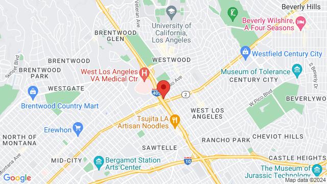 Map of the area around Soho Dance LA, 1618 Cotner Avenue, Los Angeles, CA, 90025, United States