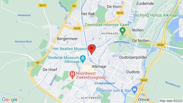 Mapa de la zona alrededor de De Jagerstraat 2, Alkmaar, The Netherlands