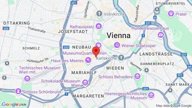 Map of the area around Billie's Studio, Capistrangasse 10, 1060 Wien, Austria