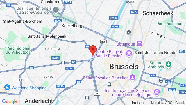 Map of the area around Bar Bellevue Henegouwenkaai 33 1080 Sint Jans Molenbeek