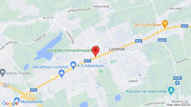 Map of the area around Feestzaal Picasso Dorp-West 24 9080  Lochristi