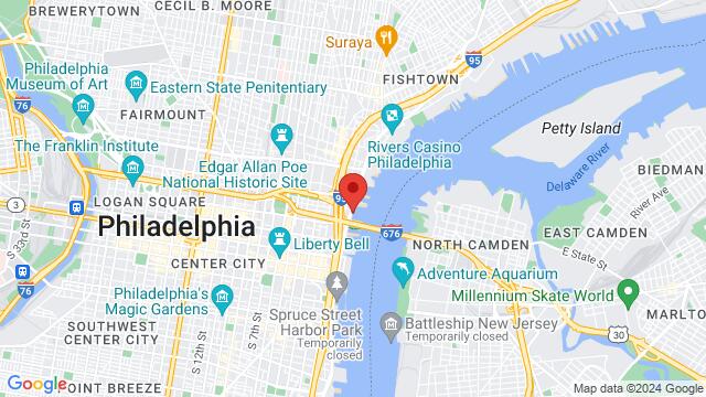 Map of the area around Morgan’s Pier, 221 N Christopher Colombus BLVD, Philadelphia, PA, 19106, United States
