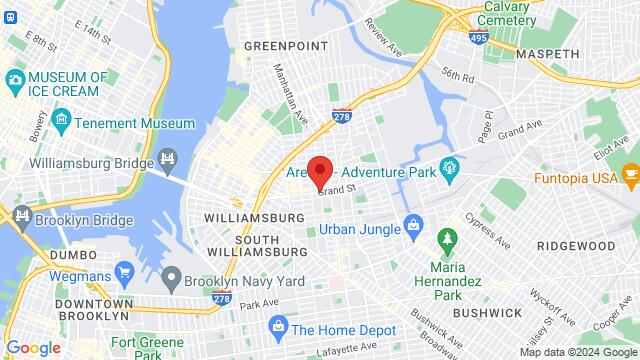 Map of the area around 670 Grand St, Brooklyn, NY, US