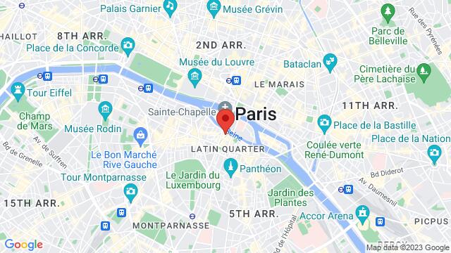 Kaart van de omgeving van 27 Rue de la Huchette 75005 Paris