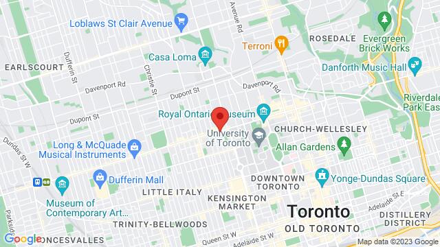 Map of the area around 427 Bloor St W, 427 Bloor St W, Toronto, ON, M5S 1X7, Canada