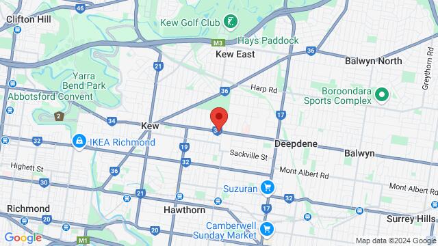 Map of the area around 222 34, Collingwood VIC 3066, Australia,Melbourne, Victoria, Australia, Melbourne, VI, AU