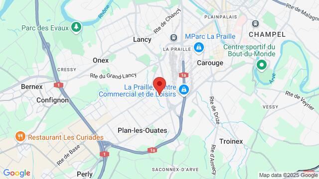 Map of the area around Chemin des Palettes 21, 1212 Lancy Genève, Suisse,Lancy, Geneva, GE, CH