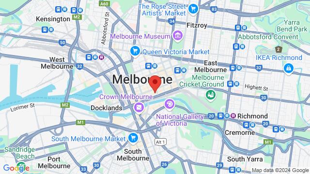 Map of the area around 5 Mill Pl, Melbourne VIC 3000, Australia,Melbourne, Victoria, Australia, Melbourne, VI, AU